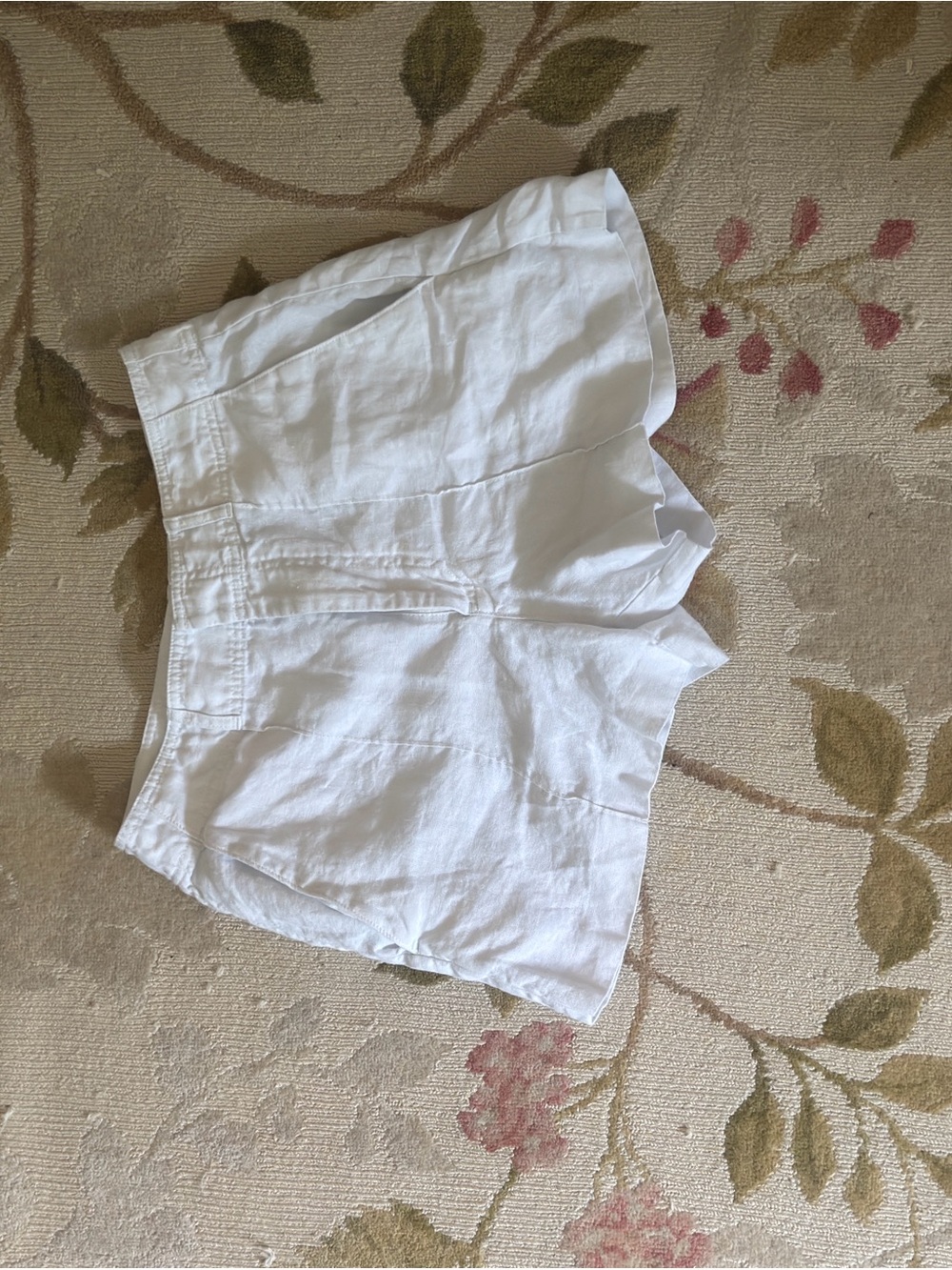 Madewell White Linen-Blend Bermuda Shorts